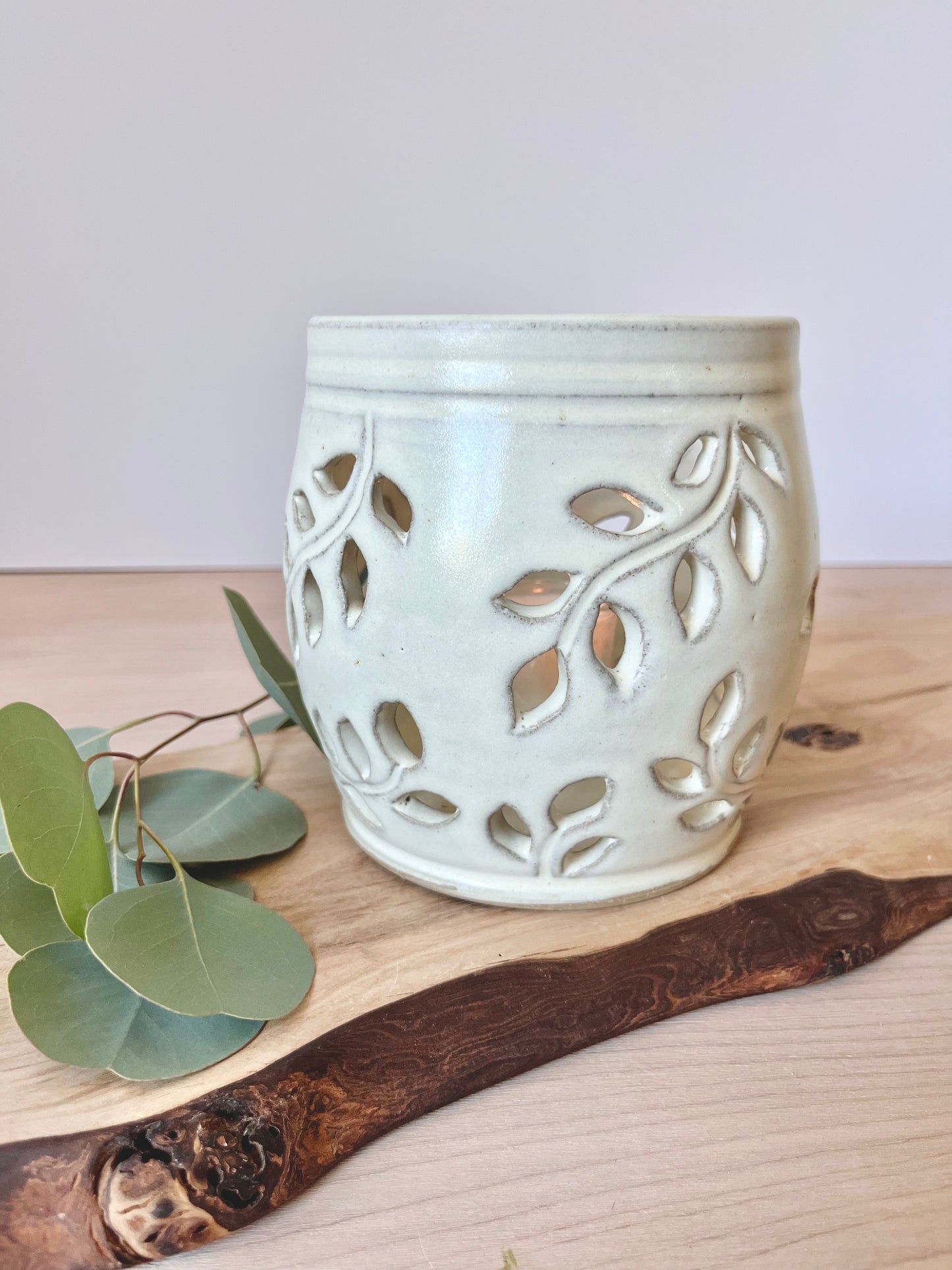 Candle lantern, Tall Cream