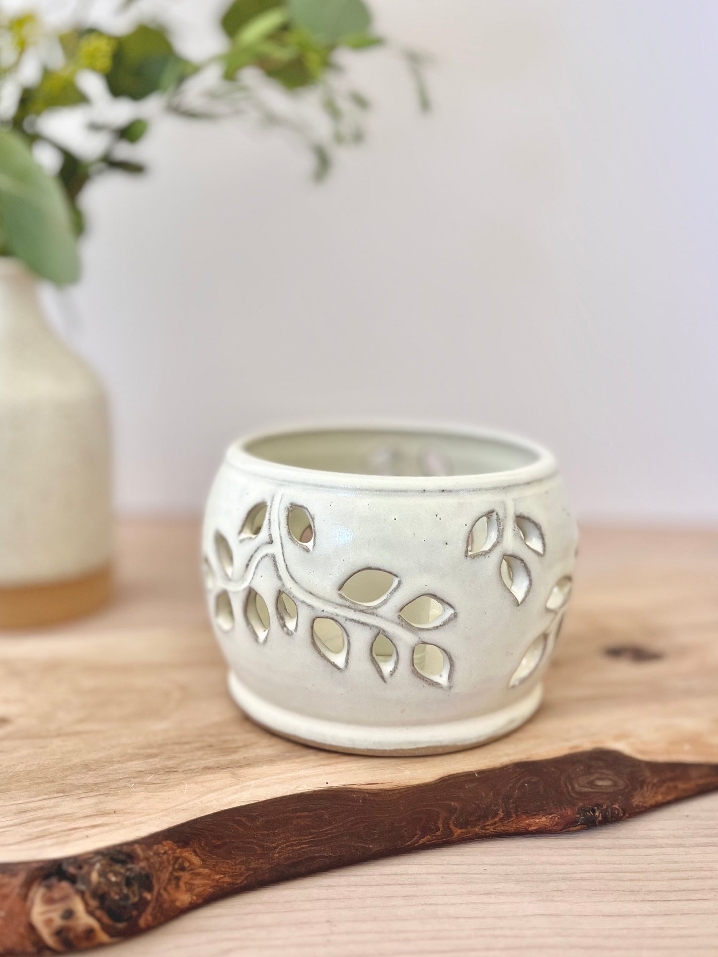 Candle lantern, Cream