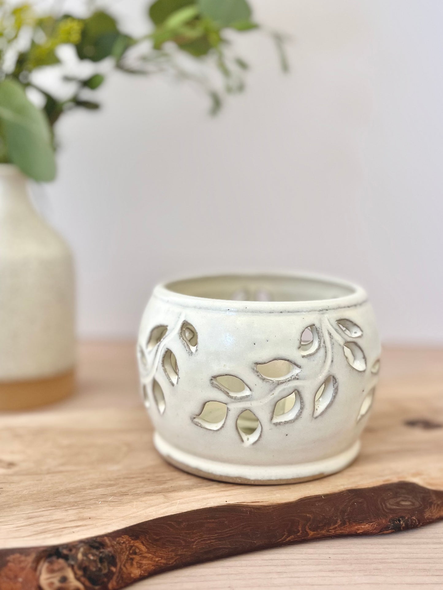 Candle lantern, Cream