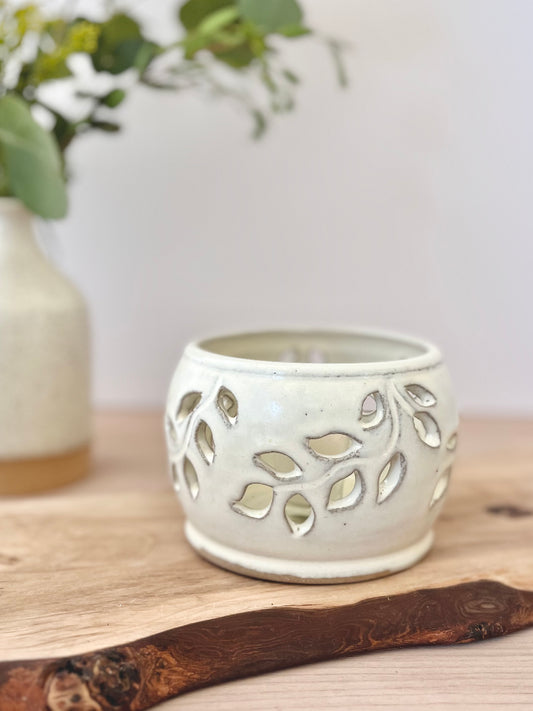 Candle lantern, Cream