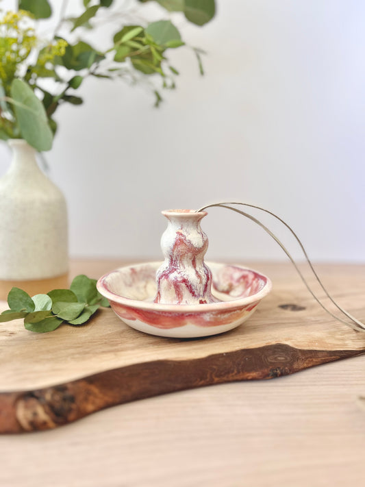 Bird feeder, Strawberries and cream