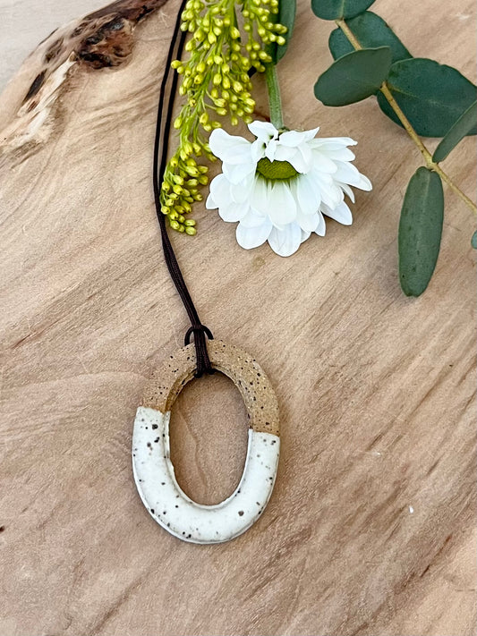Pendant, Boho oval