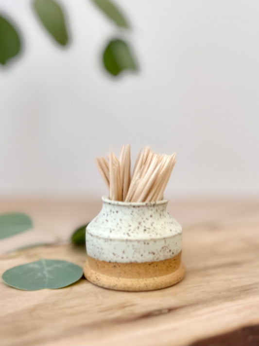 Toothpick & matchstick holder, straight walls