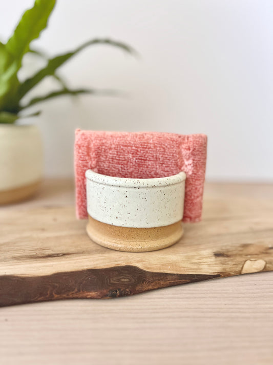Sponge holder set with sponge