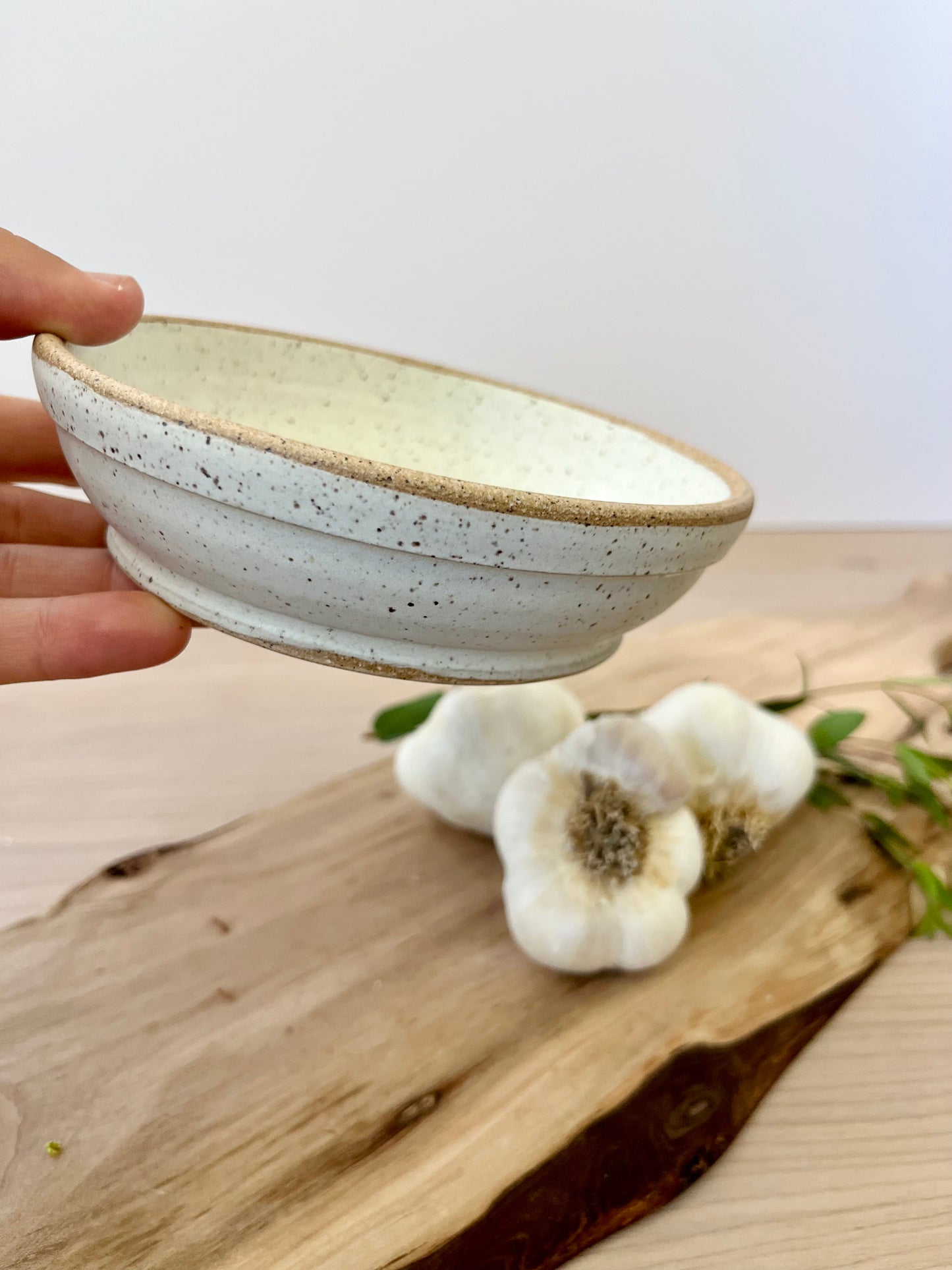 Garlic grater dish