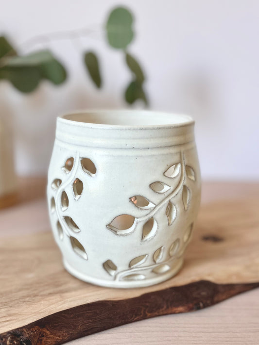 Candle lantern, Tall Cream